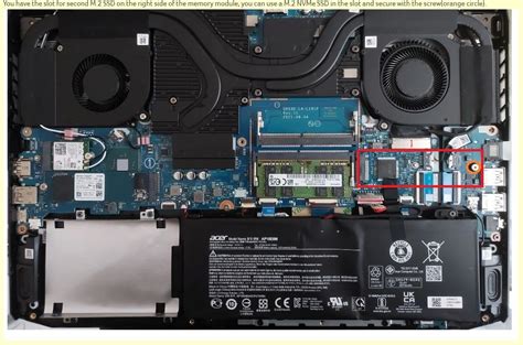 Acer Nitro 5 AN515 Add Secondary M2 SSD .